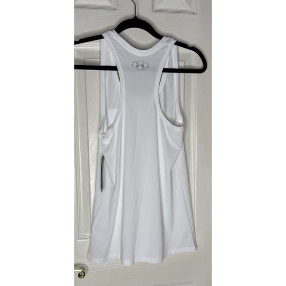 Women’s XS Under Armour Tank Top Loose Fit NWT White - Picture 2 of 6